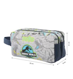 CARTUCHERA 2 CUERPOS JURASSIC WORLD 7YE